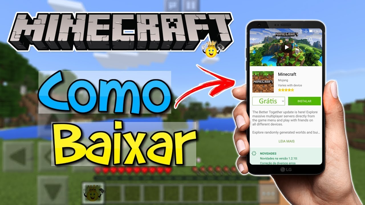 Saiba como baixar e instalar Minecraft de graça no seu celular! - Só  tecnologia